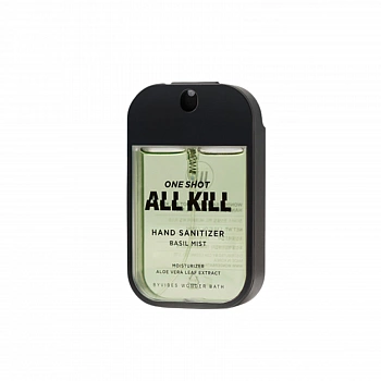 Антисептик для рук с ароматом базилика One Shot All Kill Hand Clean Mist Basil