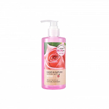 Антисептик для рук с розой Hand & Nature Sanitizer Gel S - Rose