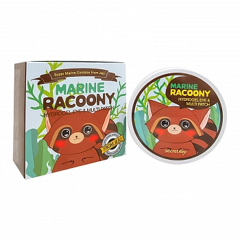 Гидрогелевые патчи для лица с экстрактом водорослей Marine Racoony Hydrogel Eye & Multi Patch